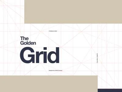 Golden Ratio Grid Freebie  - Free template