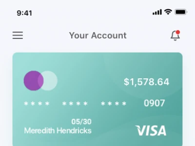 Green Wallet App UI  - Free template