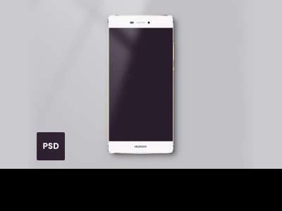 Huawei P8 Lite Mockup  - Free template