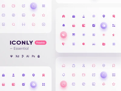 Iconly  Essential icons  - Free template