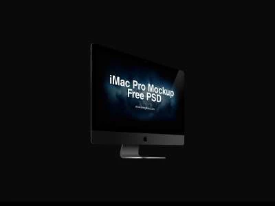 iMac Pro Free Vector Mockup  - Free template
