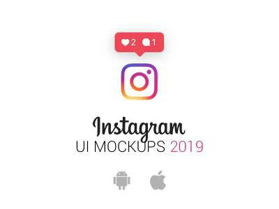 Instagram Mockups 2019  - Free template