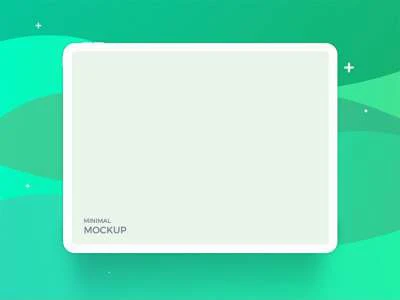 iPad Pro Minimal Mockup  - Free template