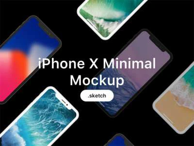 iPhone X Minimal Mockup  - Free template