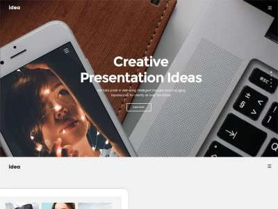 Landing Page for Creatives  - Free template