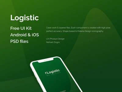 Logistic UI Kit  - Free template