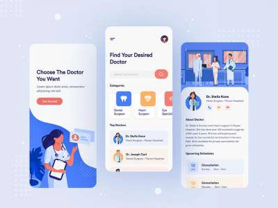 Medical Services App  - Free template