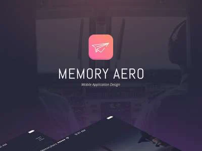 Memory Aero App Design  - Free template