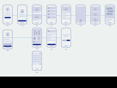 Mobile Tiny UI Wireframe  - Free template