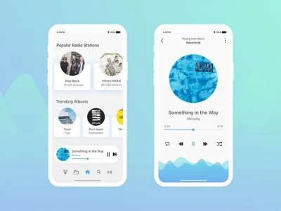 Music Player App UI Kit  - Free template