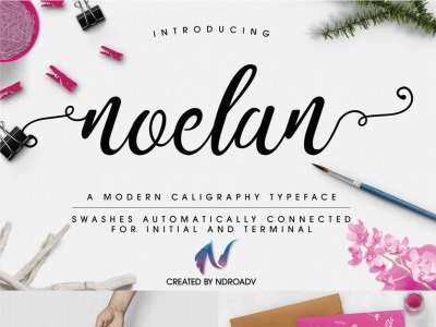 Noelan Modern Free Font  - Free template