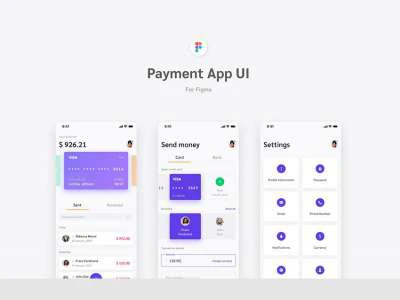 Payment App UI Kit  - Free template