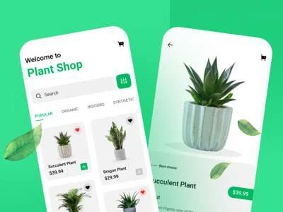Plant Shop E-Commerce  - Free template