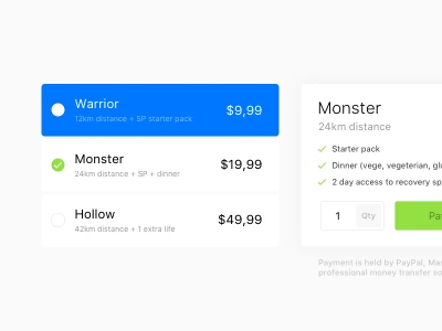 Pricing Table UI Kit  - Free template