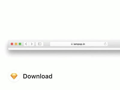 Safari Browser Free UI Kit  - Free template