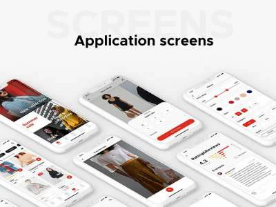 Shop Mobile App Design  - Free template
