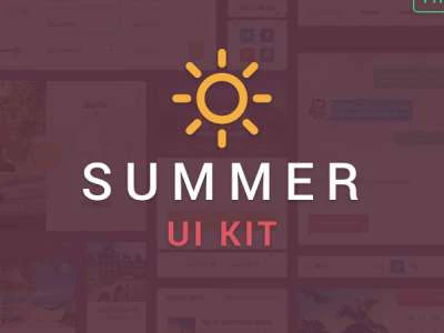 Summer Free UI Kit  - Free template