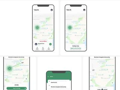 Taxi Service App UI Kit  - Free template