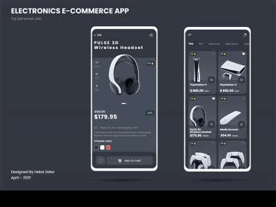 Tech E-commerce App  - Free template
