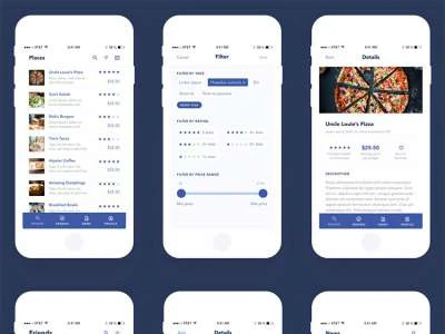 UI Elements for Mobile App  - Free template