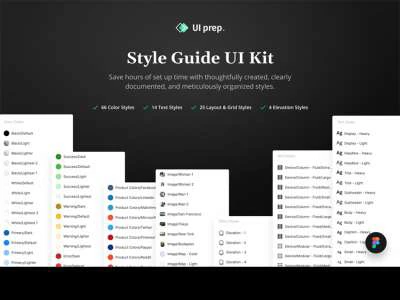 UI Prep Style Guide  - Free template