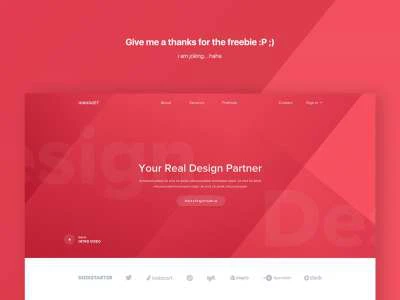 UInugget Free Web Template  - Free template