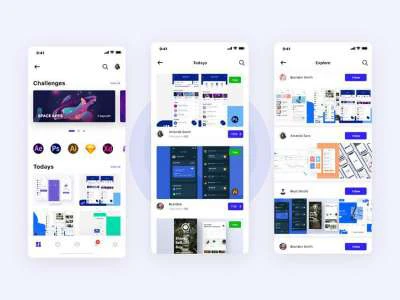 Uplabs UI App Redesign  - Free template