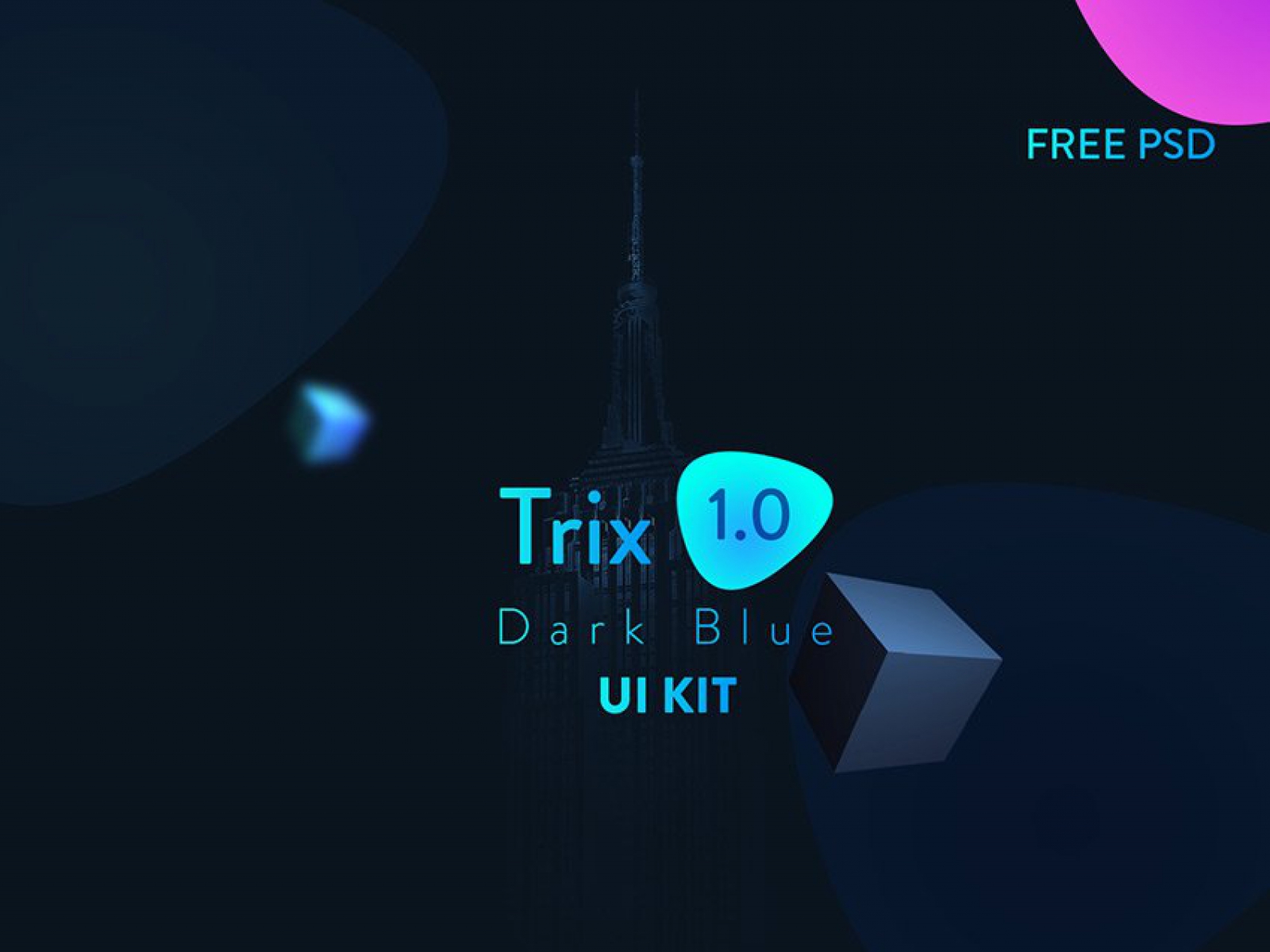 Trix Dark App Design UI Kit for Figma and Adobe XD