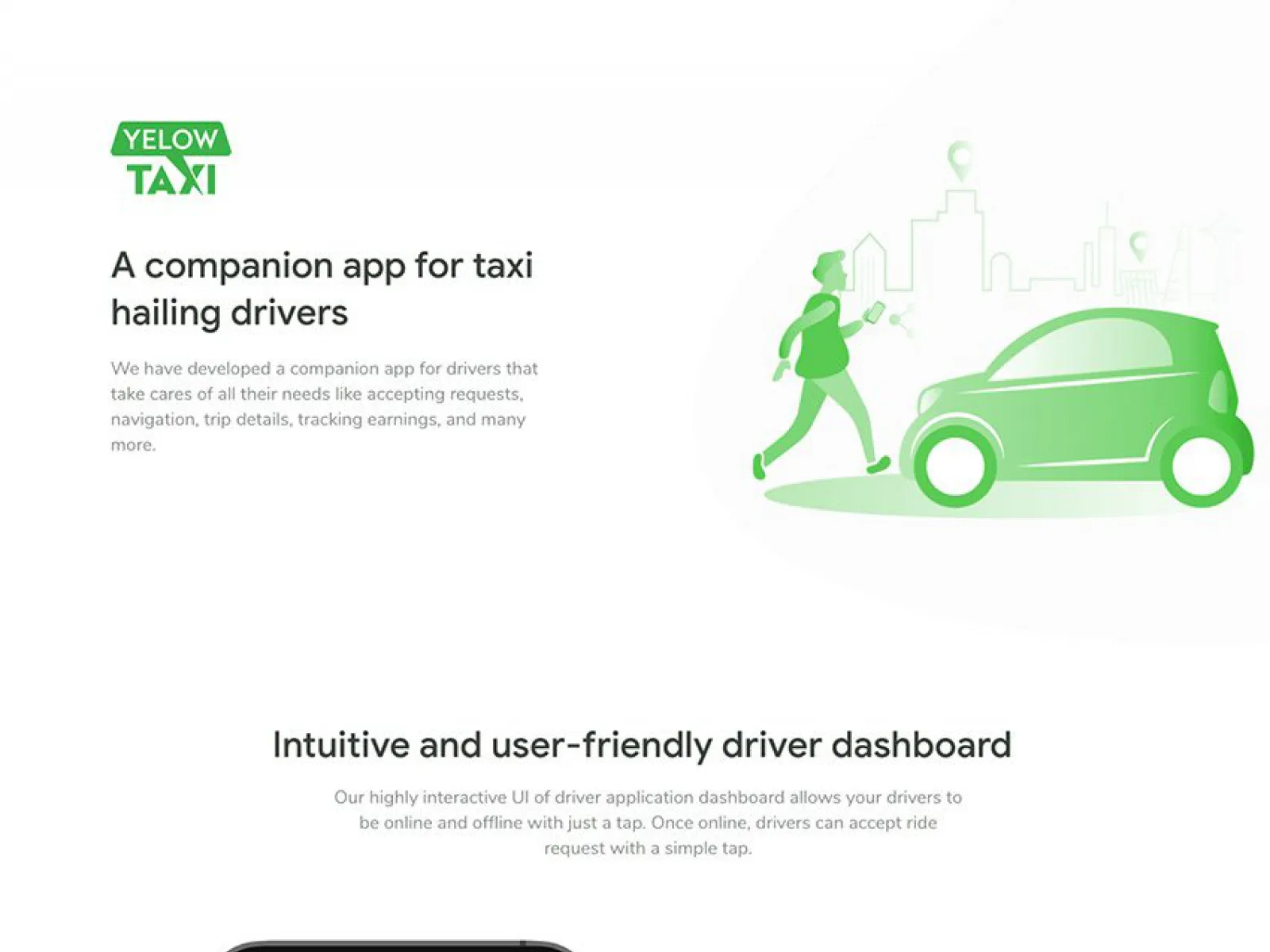 Uber Taxi App Design for Figma and Adobe XD No 1